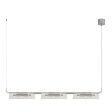 8258/6 SUSPENTIONI LN26 серебро/прозрачный, металл/стекло Подвес G9 6*20W 220V TORONTO