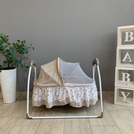 PITUSO электрокачели-колыбель Camellia Beige Fox/ Лисичка бежевый, 70*104*76 см