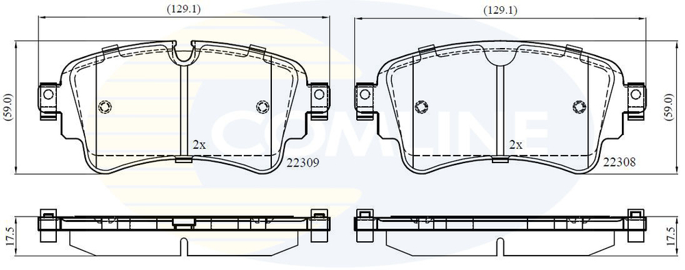 COMLINE - CBP02362-CML - Brake Pad Set, disc brake