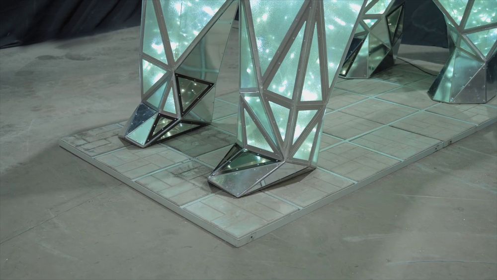 Полигональный светодиодный "Медведь"