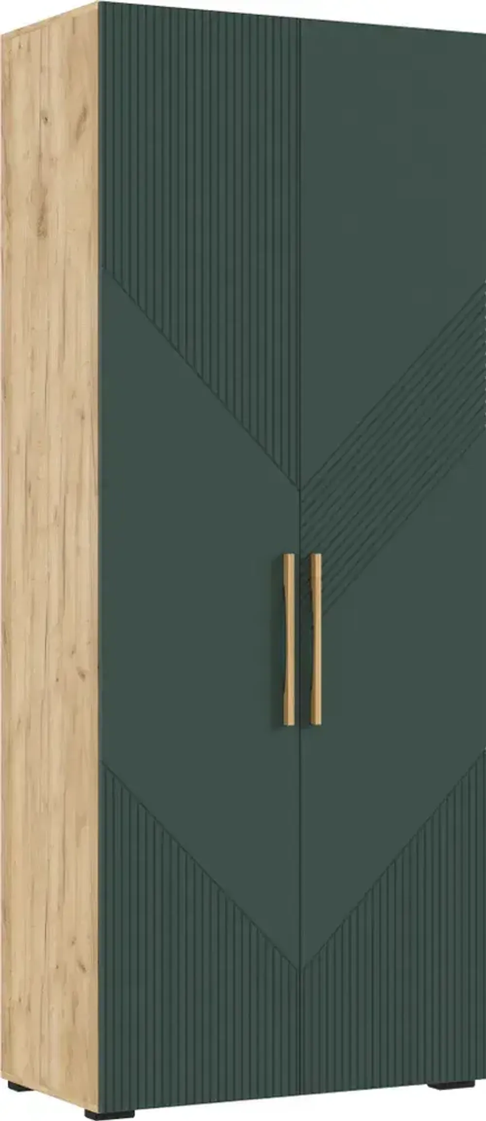 Шкаф 2-х створч., "Ирис" (браш мени грин/дуб крафт), МФ Миф