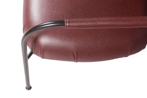 Лаунж-кресло Ego, бордовая экокожа