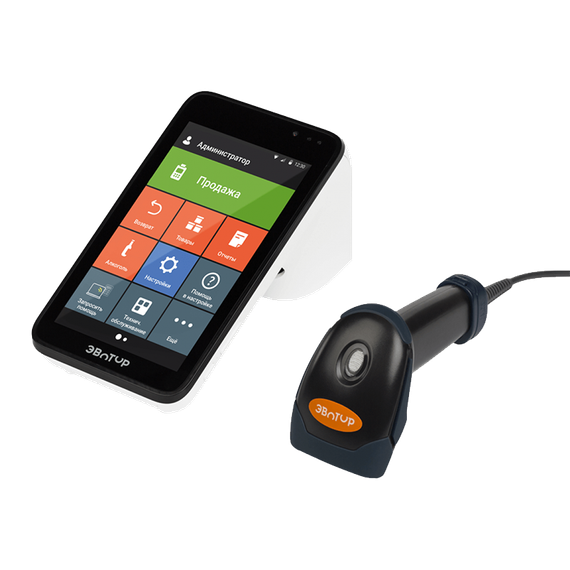 Функциональная онлайн-касса Эвотор 7.3 подойдет для небольших торговых точек, магазинов, кафе и ресторанов.