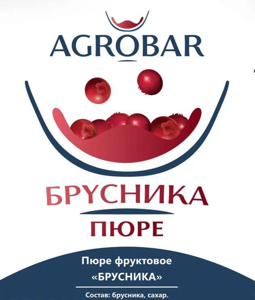 Брусника-пюре, 250 гр