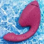 Розовый вибратор 19,5см с вакуумным стимулятором Womanizer Next Duo Dusky Pink WZ142SG3