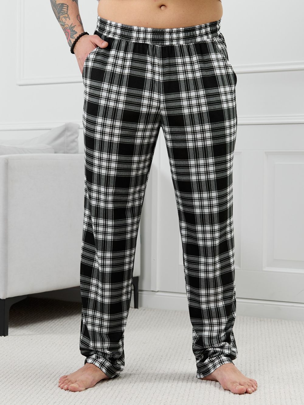 Брюки мужские Тор-1.1 Виотекс КЛЕТКА ЧЕРНАЯ