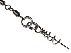 Оснастка стал. Lucky John STINGER POWER CHAIN 3,5+8,0cm, оснащ. тройниками №03/0+№3/0 1шт.