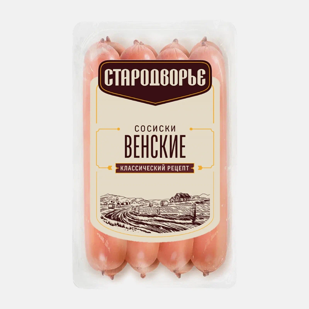 Сосиски Стародворье Венские вареные 600г