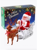 Санта-клаус новогодняя игрушка со звуком