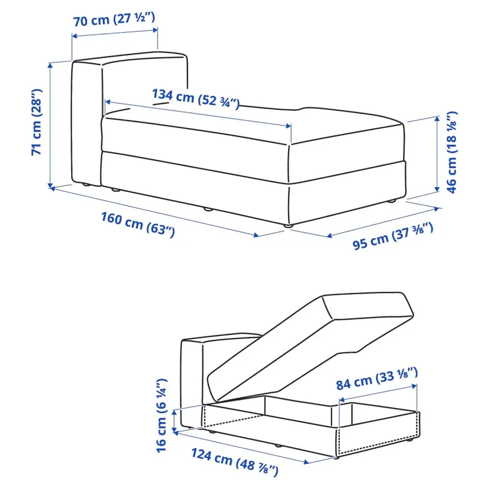 Шезлонг - IKEA JÄTTEBO/JATTEBO, 95х160х71 см, зеленый, ЙЕТТЕБО/ЯТТЕБО ИКЕА
