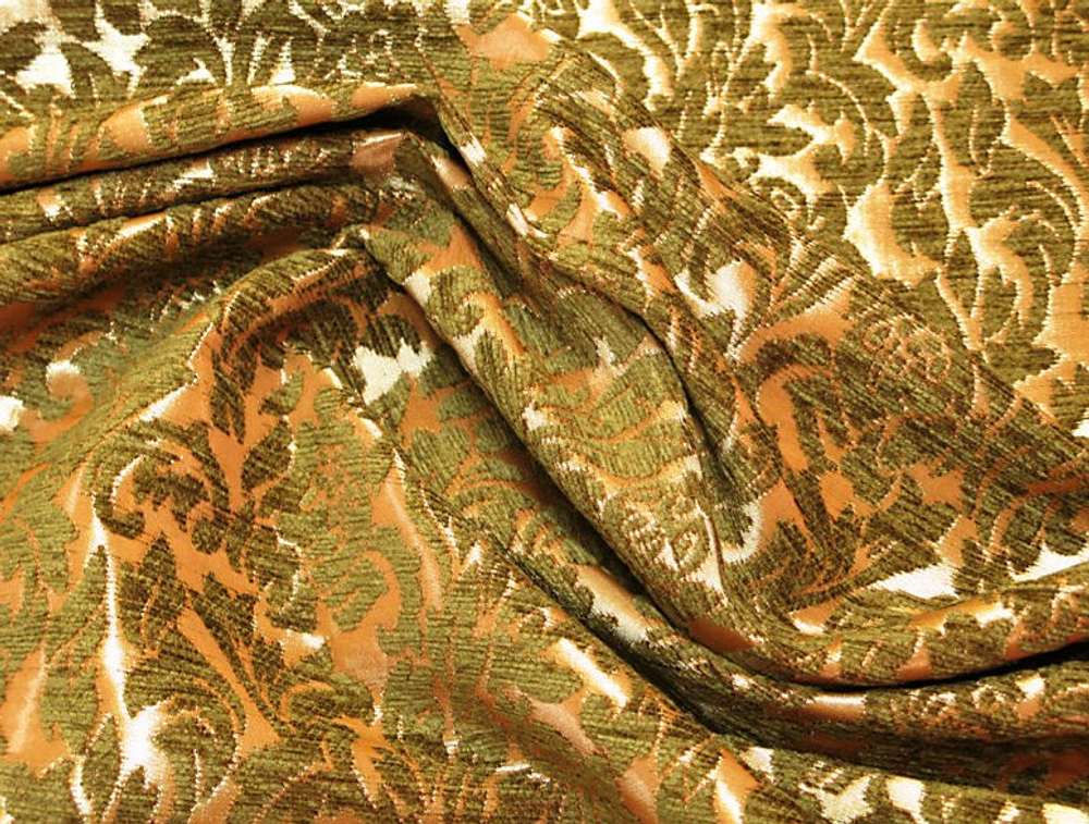 Шенилл Бланк цветы зеленый