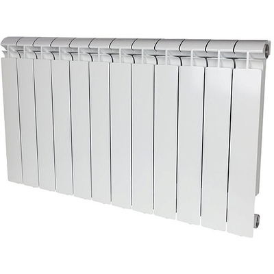 Радиатор алюминиевый STOUT Alpha 500 - 12 секции (подключение боковое, цвет белый)