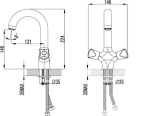 LEMARK Серия PALLADA. Смеситель для умывальника – LM2606C