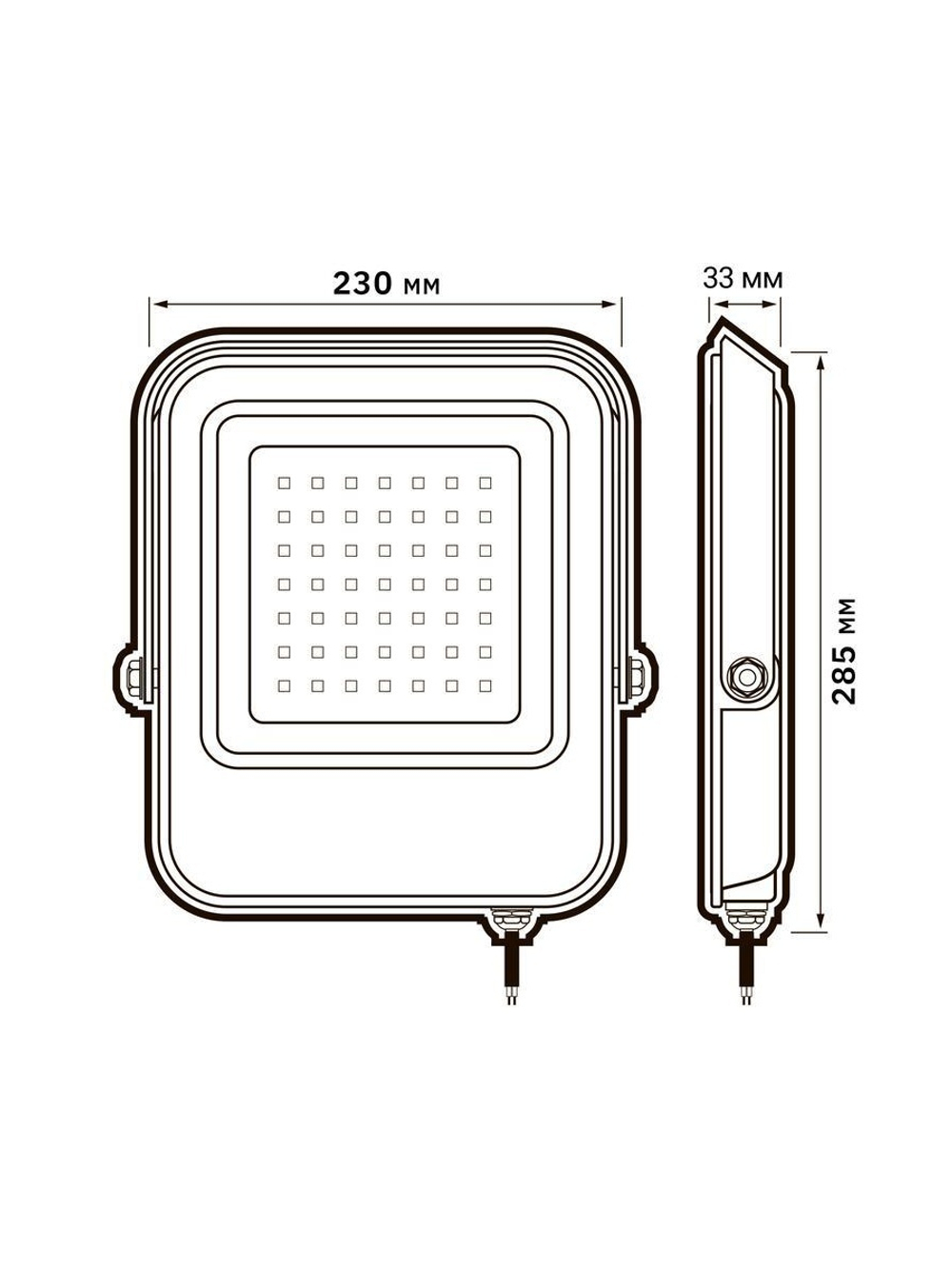 Прожектор светодиодный PFL-V 150Вт 6500К IP65 ДО Pro JazzWay 5039773