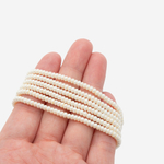 Хрустальный жемчуг (имитация baby жемчуга), 3*1,8мм, айвори, рондель