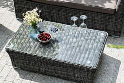 "Капучино Cингл" лаунж-зона из искусственного ротанга, цвет графит