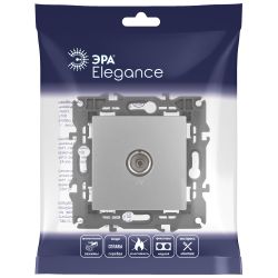 14-3101-03 ЭРА Розетка TV одиночная, IP20, Эра Elegance, алюминий