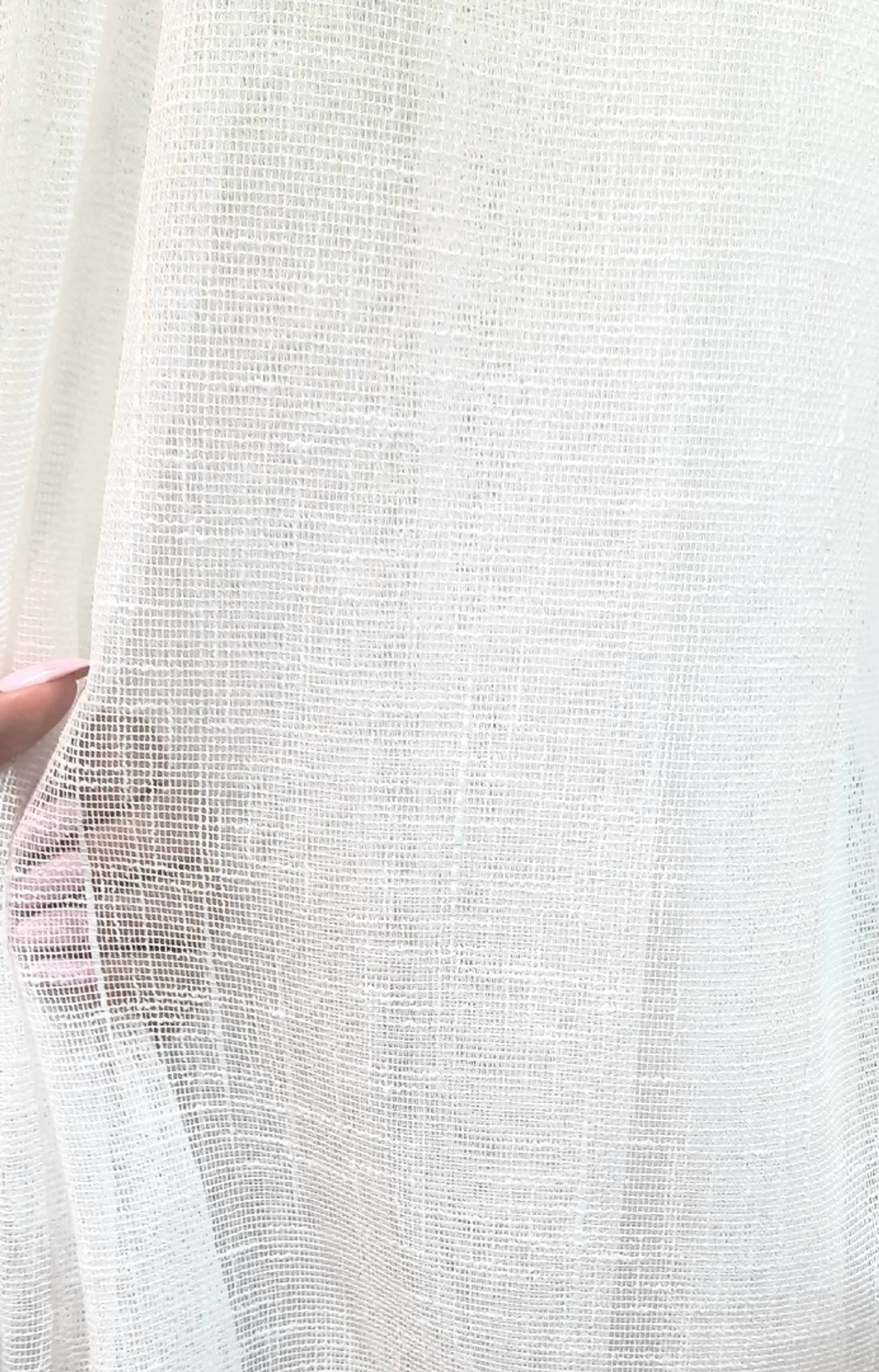 Плотный тюль "имитация льна"