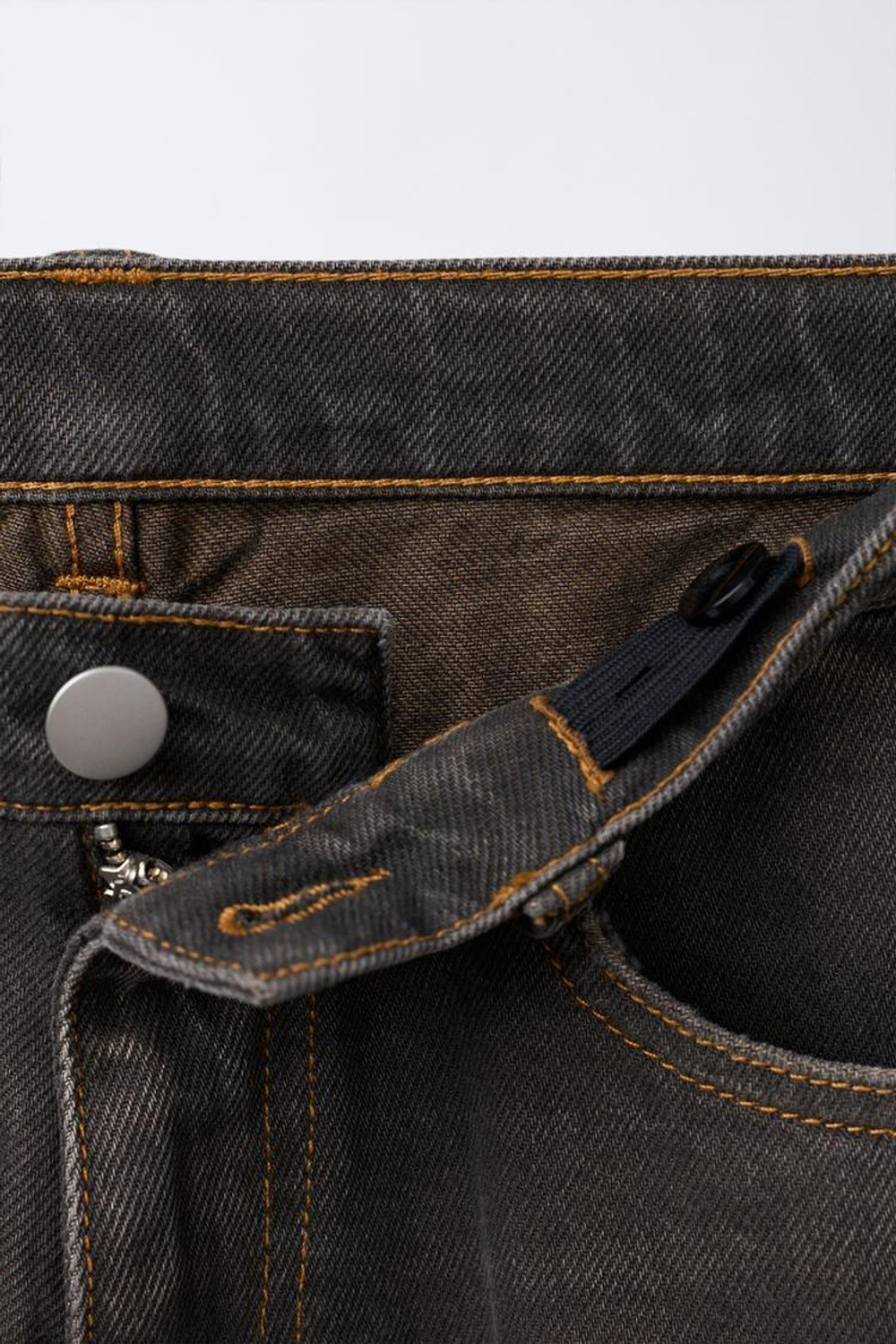 ZARA ДЖИНСЫ SKATER OVERDYE, КОРИЧНЕВЫЙ