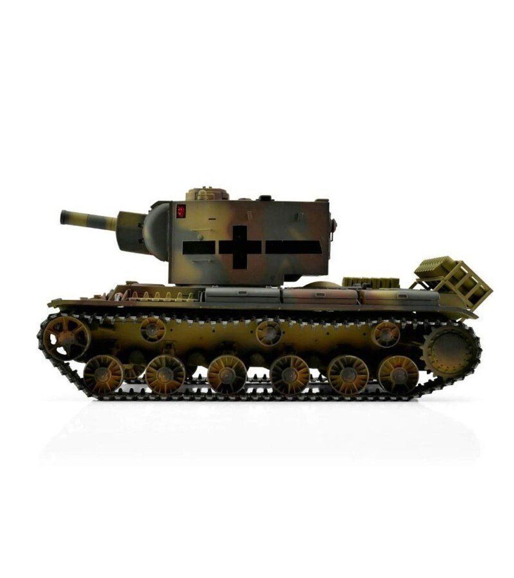Радиоуправляемый танк Torro KV-2 1/16 откат ствола (для ИК боя), камуфляж V3.0 2.4G RTR