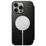 Кожаный чехол-книжка MagSafe Nomad Modern Leather Folio для iPhone 15 Pro Max Чехол из натуральной цельнозерновой кожи ECCO. Вмещает до трёх карт