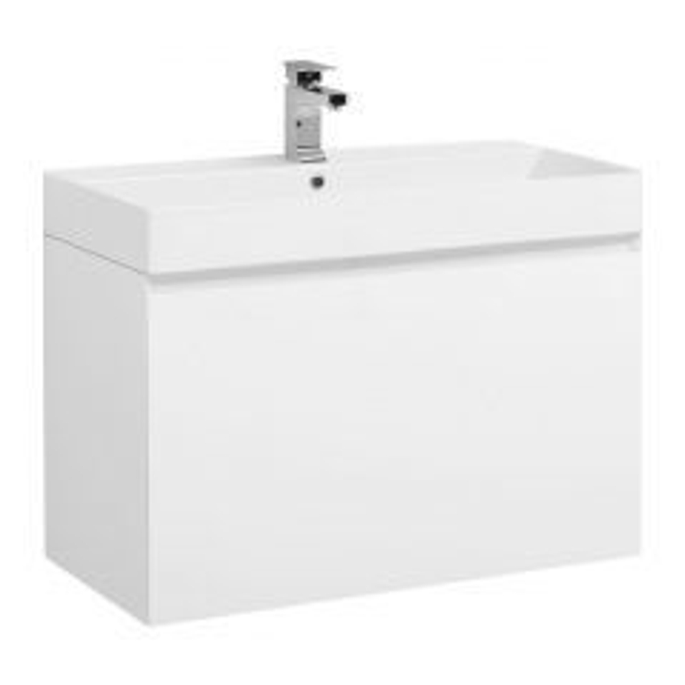 Тумба с раковиной Aquanet Йорк 85 белый