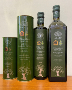 Оливковое масло нерафинированноеVAFIS Extra Virgin от NIKITAKIS в ж/б 1л, Греция
