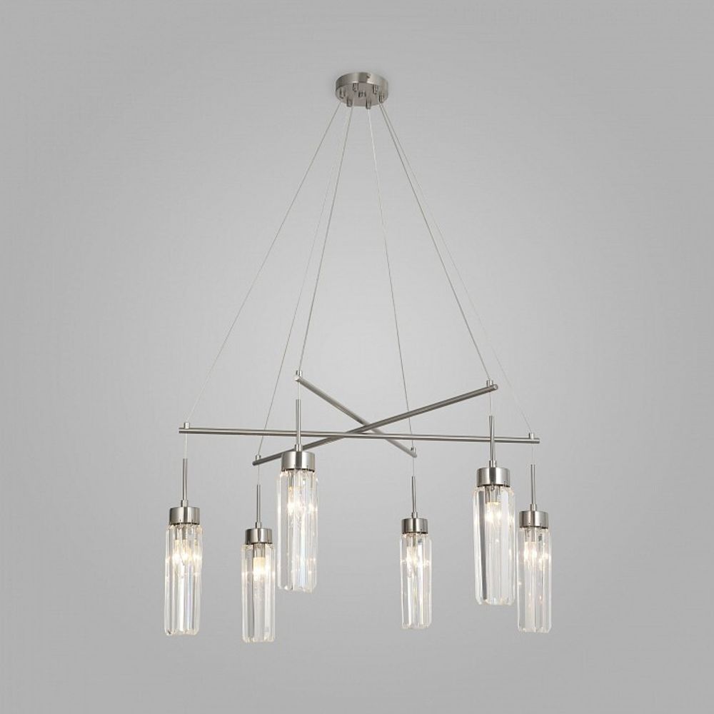 Подвесная люстра Eurosvet Gilian 60163/6 никель