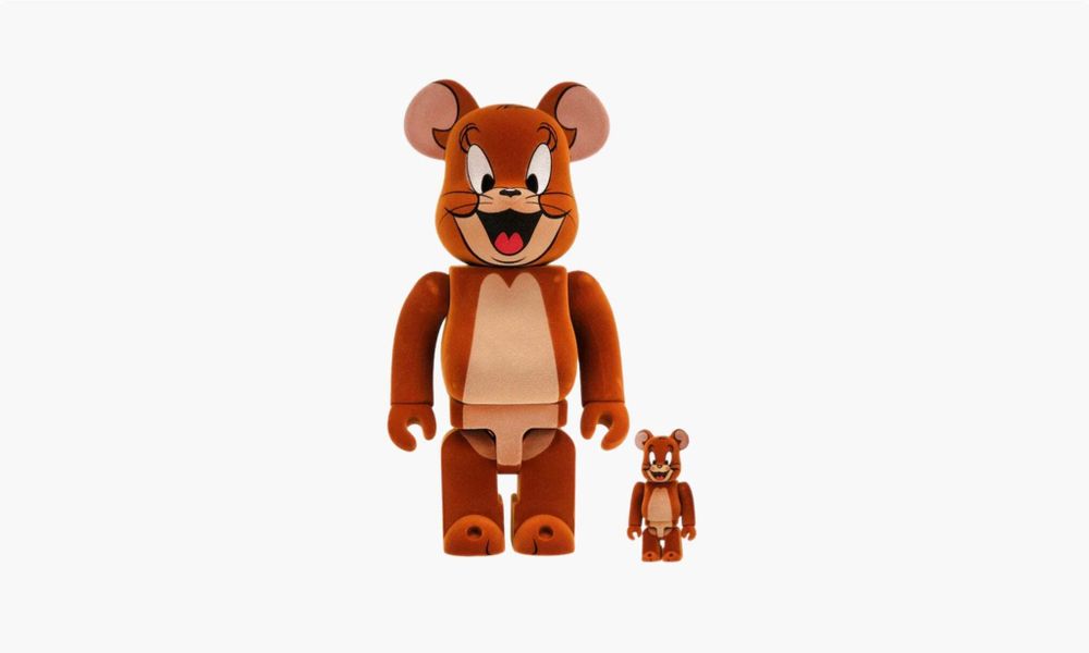 Bearbrick &quot;Tom and Jerry: Jerry Flocky 100% &amp; 400% Set&quot;