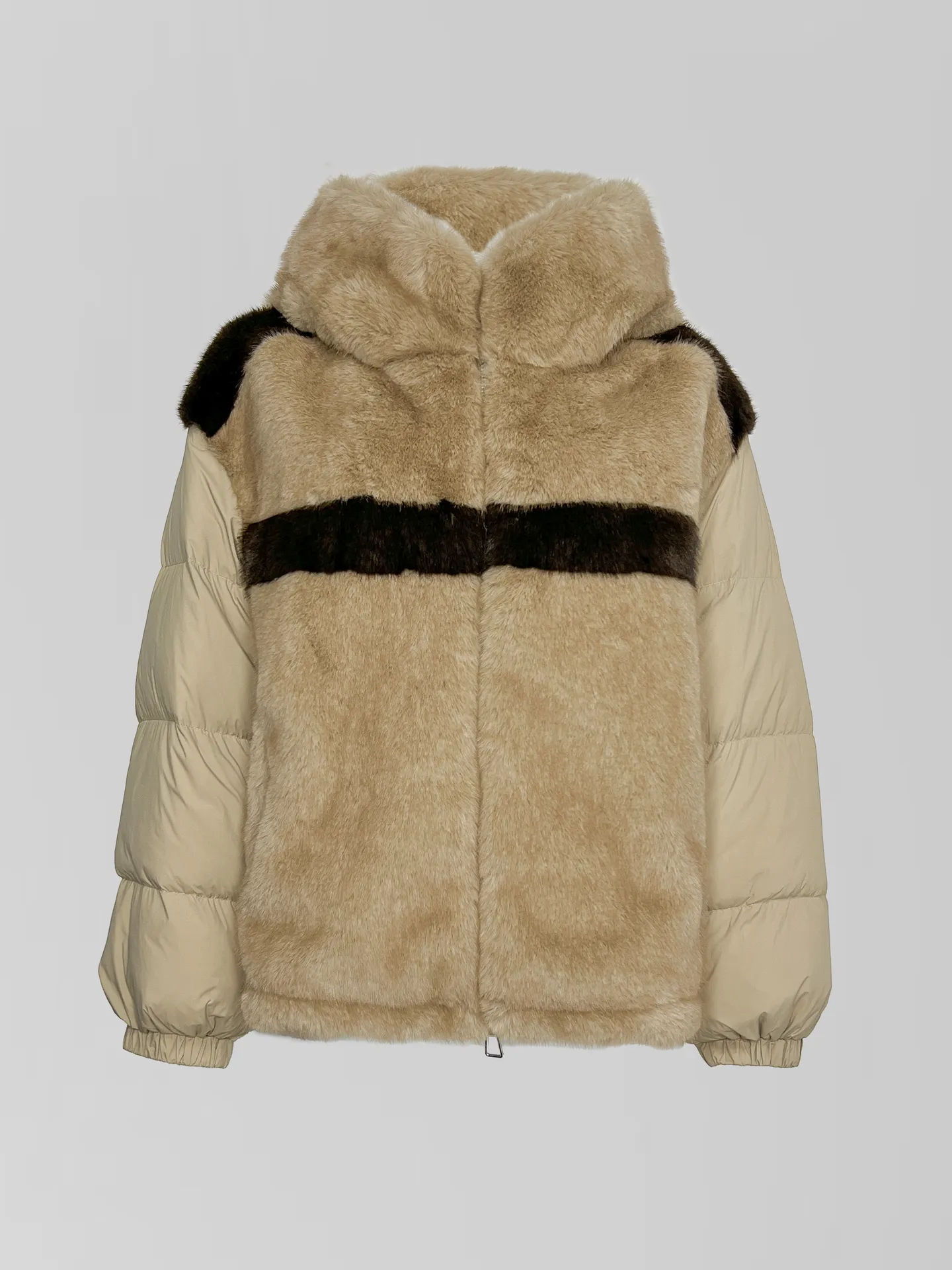 Куртка ALLURE YKE5225 с меховыми вставками и капюшоном