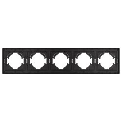 Рамка пластиковая FRM-TENDO-PL-5-BK (Arlight, Черный) 053852
