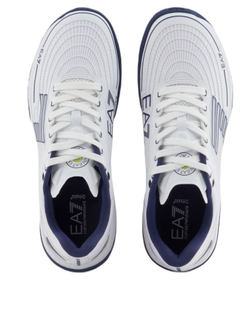 Мужские кроссовки теннисные EA7 Unisex Woven Sneaker Clay - белый