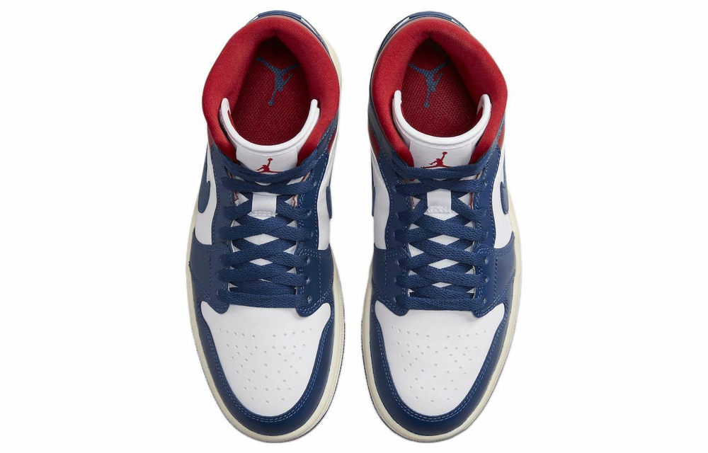 Кроссовки Jordan Air Jordan 1 Mid "French Blue" (Женская размерная сетка)
