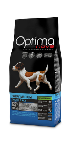 Optima Nova Puppy Medium (Курица и рис)