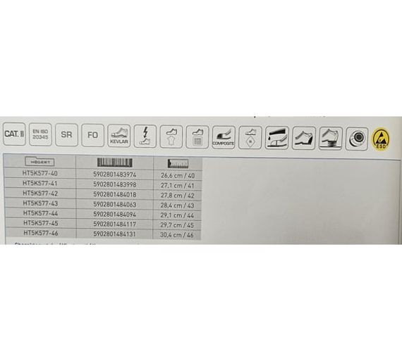 Полуботинки рабочие FULDE LACE SYSTEM S3S SR FO ESD серый/синий Högert, арт. HT5K577