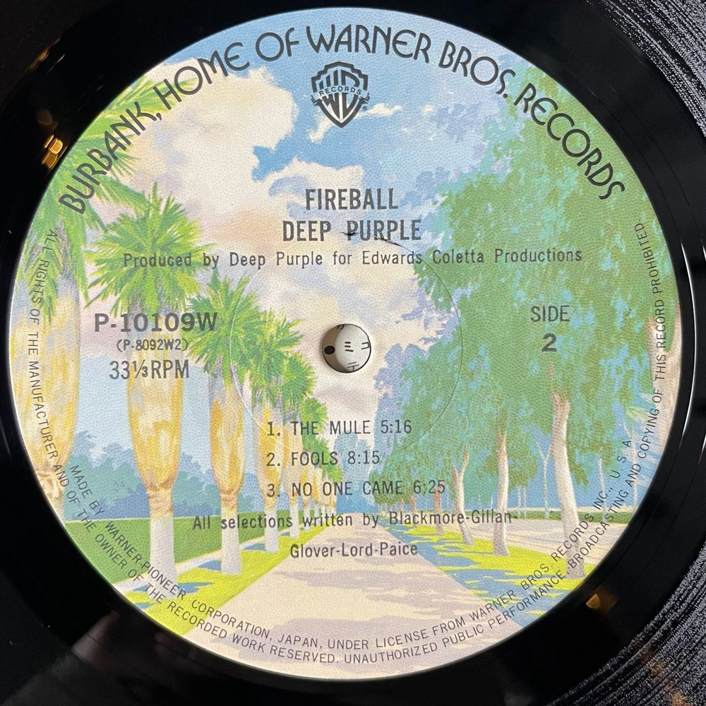 Винтажная виниловая пластинка LP Deep Purple Fireball (Japan 1976) (Obi) Strange Kind Of Woman 10109W