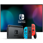 Игровая приставка Nintendo Switch OLED 64 ГБ, без игр, неоновый синий/неоновый красный