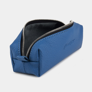 Ключница Coffre из кожи теленка, цвета синий королевский