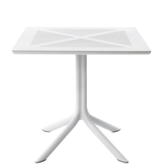 Пластиковый стол Clip 80х80 см белый | NARDI | Италия
