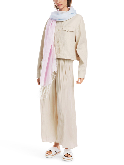 Джинсовая куртка из хлопка и льна