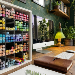 D-Box Органайзер для маркеров 5х5, W960 ST7 Белый классический