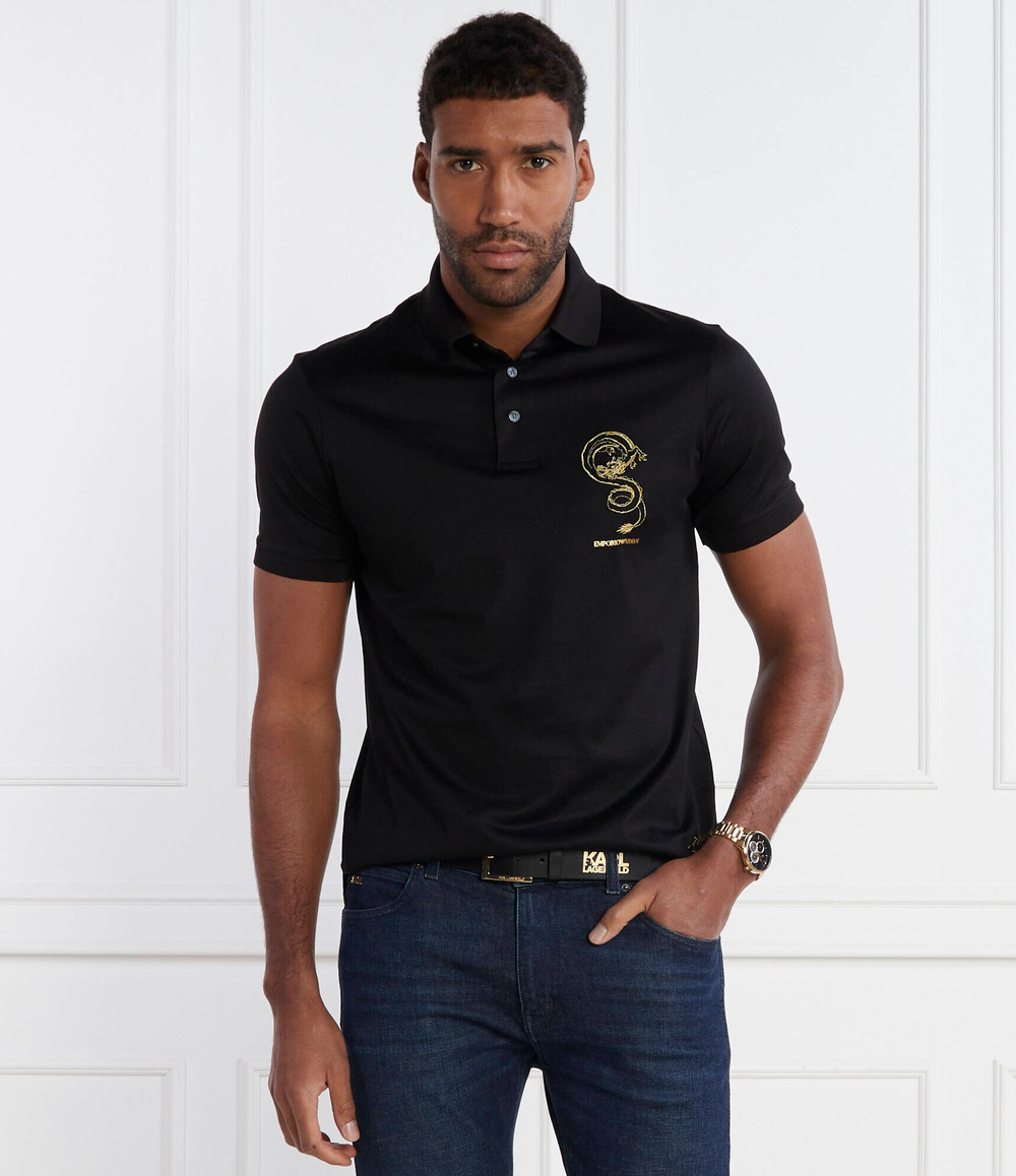 Поло Emporio Armani - черный(EM000007 AF10017)