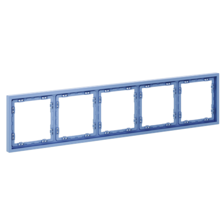 Рамка пластиковая VOLTUM S70 на 5 постов, (деним)
