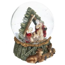 GAEM Фигурка декор в стекл шаре "Рождество", D 10 см, L10 W10 H12,5 см, 2в.(цена за один вид)