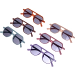 Очки солнцезащитные детские «ЛЕТОЗДЕСЬ», авиаторы, микс 6 цветов