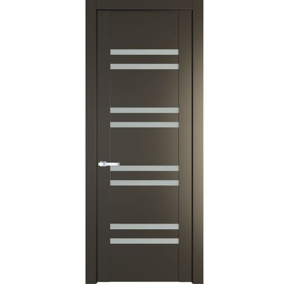 Межкомнатная дверь эмаль Profil Doors 1.6P перламутр бронза остеклённая