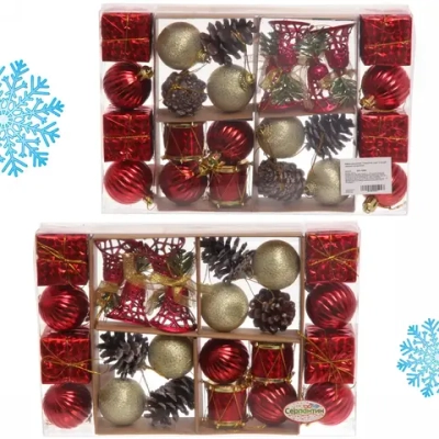 Набор украшений «Сказочное чудо» 3 см (28 предметов),красный