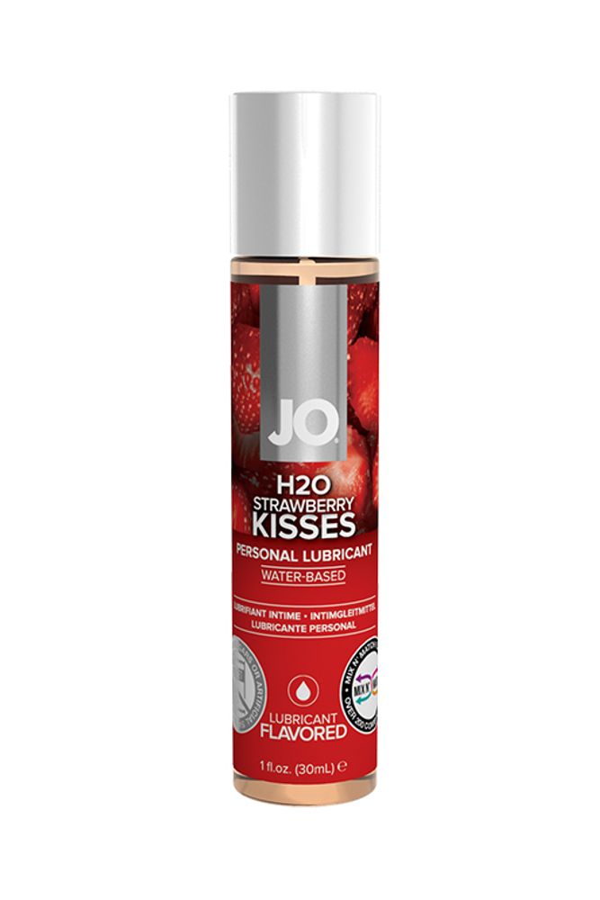 Вкусовой гель &quot;Клубника&quot; / JO Flavored Strawberry Kiss 1oz - 30 мл.
