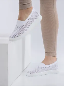 Мокасины летние текстильные