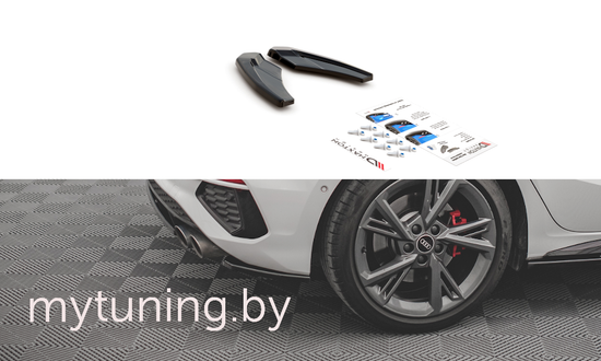 Сплиттеры бампера заднего боковые V.2 для AUDI S3 8Y (20-...)